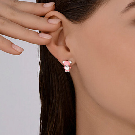 Серьги Diamant - Серебро 925, Эмаль (арт. 94-120-02225-1)