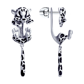 Серьги SOKOLOV - Серебро 925, Эмаль (арт. 94023407)