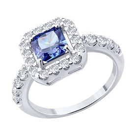 Кольцо SOKOLOV - Серебро 925, Фианит (арт. 94014738)