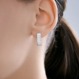 Серьги SOKOLOV - Серебро 925, Фианит (арт. 94027265)