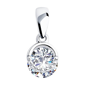 Подвеска SOKOLOV - Серебро 925, Фианит (арт. 94032244)