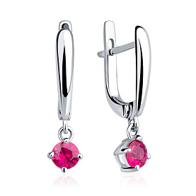 Серьги Platinum Lab. - Платина 950 (арт. ПС-086Р-01)