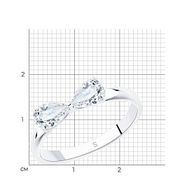 Кольцо SOKOLOV - Серебро 925, Фианит (арт. 94011857)