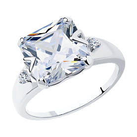 Кольцо SOKOLOV - Серебро 925, Фианит (арт. 94012079)