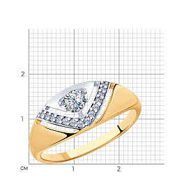 Кольцо SOKOLOV - Серебро 925, Фианит (арт. 93010810)