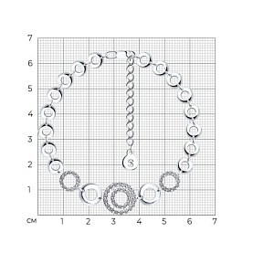 Браслет SOKOLOV - Серебро 925, Фианит (арт. 94050209)