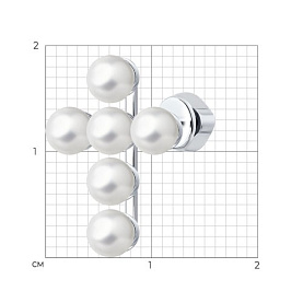 Серьга SOKOLOV - Серебро 925, Жемчуг имитация (арт. 94170163)