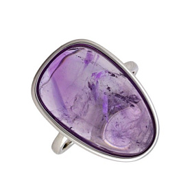 Кольцо ООО "Сильвер Скай" - Серебро 925, Аметист (арт. SR2451-A)