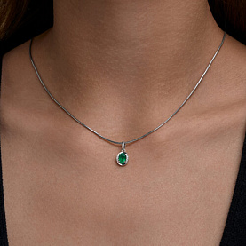 Подвеска SOKOLOV - Серебро 925, Агат, Фианит (арт. 92030879)