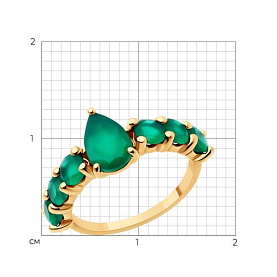 Кольцо SOKOLOV - Серебро 925, Агат (арт. 92014503)