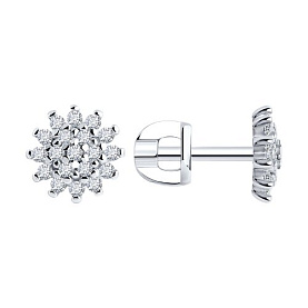 Серьги SOKOLOV - Серебро 925, Фианит (арт. 94025794)