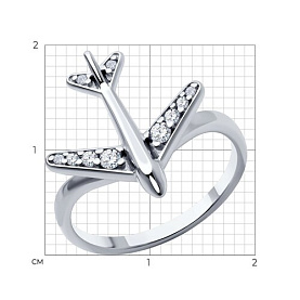 Кольцо SOKOLOV - Серебро 925, Фианит (арт. 94014191)