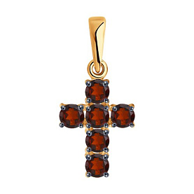 Подвеска Diamant - Золото 585, Гранат (арт. 51-330-01631-2)
