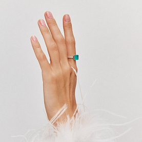 Кольцо POKROVSKY - Серебро 925, Горный хрусталь, Фианит (арт. 1101600-05675)