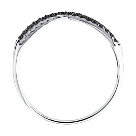 Кольцо SOKOLOV - Золото 585, Фианит (арт. 019701-3)