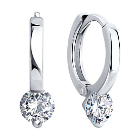 Серьги SOKOLOV - Серебро 925, Фианит (арт. 94026684)