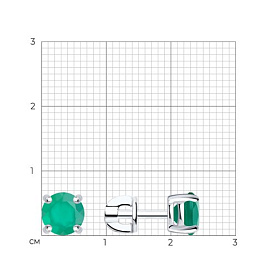 Серьги SOKOLOV - Серебро 925, Агат (арт. 92022497)