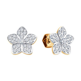 Серьги Diamant - Золото 585, Фианит (арт. 51-122-02838-1)