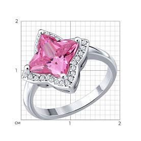 Кольцо SOKOLOV - Серебро 925, Фианит (арт. 94014911-91)