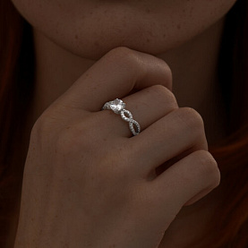 Кольцо SOKOLOV - Серебро 925, Фианит (арт. 94013777)