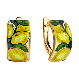 Серьги SOKOLOV - Серебро 925, Эмаль (арт. 93022383)