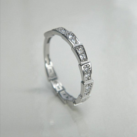 Кольцо Галатея - Серебро 925, Фианит (арт. 2870.1)