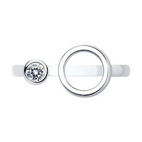 Кольцо SOKOLOV - Серебро 925, Фианит (арт. 94012859)