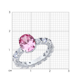 Кольцо SOKOLOV - Серебро 925, Фианит (арт. 94014288)