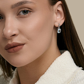 Серьги SOKOLOV - Серебро 925, Топаз (арт. 92025383)