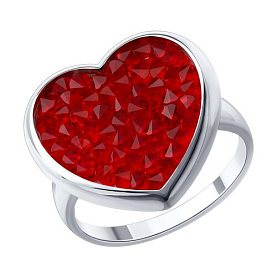 Кольцо SOKOLOV - Серебро 925, Кристальная ткань (арт. 94014942)