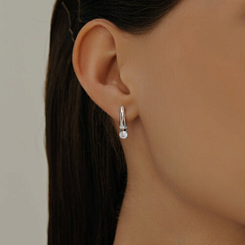 Серьги SOKOLOV - Серебро 925, Фианит (арт. 94025665)