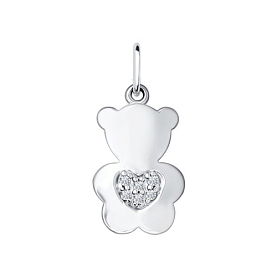 Подвеска SOKOLOV - Серебро 925, Фианит (арт. 94031224)