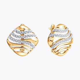 Серьги SOKOLOV - Золото 585, Фианит (арт. 0200912)