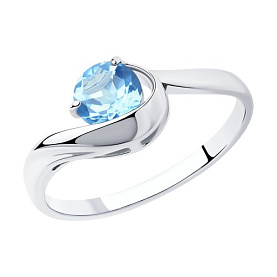 Кольцо SOKOLOV - Серебро 925, Топаз (арт. 92011755)