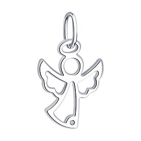 Подвеска SOKOLOV - Серебро 925, Бриллиант, Бриллиант голубой, Бриллиант коньячный (арт. 87030061)