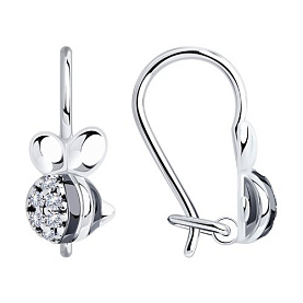 Серьги Diamant - Серебро 925, Фианит (арт. 94-120-00987-1)