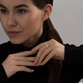 Кольцо SOKOLOV - Серебро 925, Фианит (арт. 94013376)