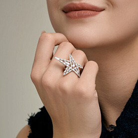 Кольцо SOKOLOV - Серебро 925, Фианит (арт. 94014938)