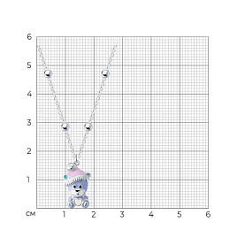 Колье SOKOLOV - Серебро 925, Эмаль (арт. 94071239)