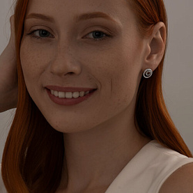 Серьги SOKOLOV - Серебро 925, Фианит (арт. 94025977)