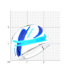 Кольцо Diamant - Серебро 925, Эмаль (арт. 94-110-01047-1)