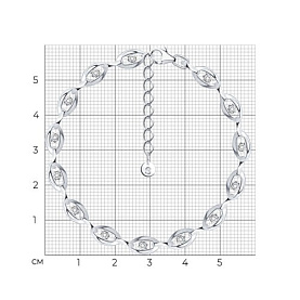 Браслет SOKOLOV - Серебро 925, Фианит (арт. 94051584)