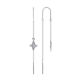 Серьги Diamant - Серебро 925, Фианит (арт. 94-123-01503-1)