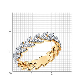 Кольцо SOKOLOV - Серебро 925, Фианит (арт. 93011155)