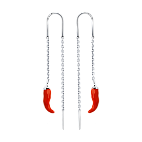 Серьги SOKOLOV - Серебро 925, Эмаль (арт. 94023358)