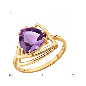 Кольцо SOKOLOV - Золото 585, Аметист (арт. 717463)