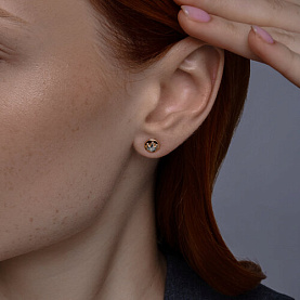 Серьги Diamant - Золото 585, Фианит (арт. 51-122-02733-1)