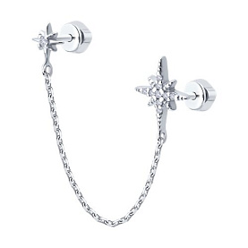 Серьга SOKOLOV - Серебро 925, Фианит (арт. 94170381)