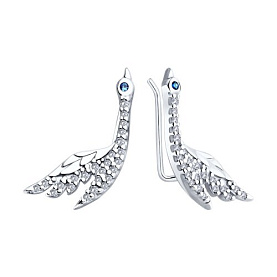 Серьги SOKOLOV - Серебро 925, Фианит (арт. 94026450)