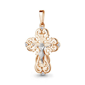 Подвеска Аквамарин - Серебро 925, Фианит (арт. 22351А.6)